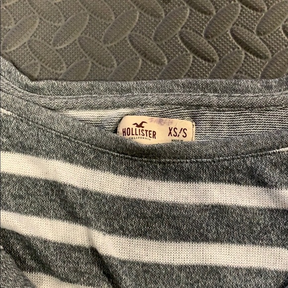 Grey and white stripped long sleeve - Picture 2 of 2